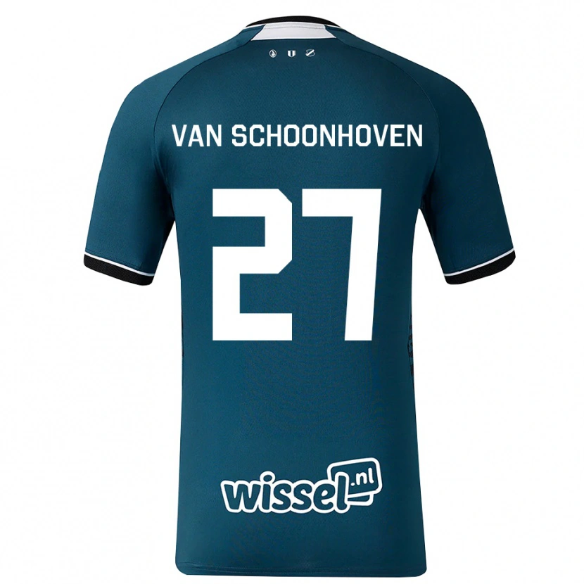 Danxen Niño Camiseta Nurija Van Schoonhoven #27 Grisardodarkslategray Blanco 2ª Equipación 2026/27 La Camisa