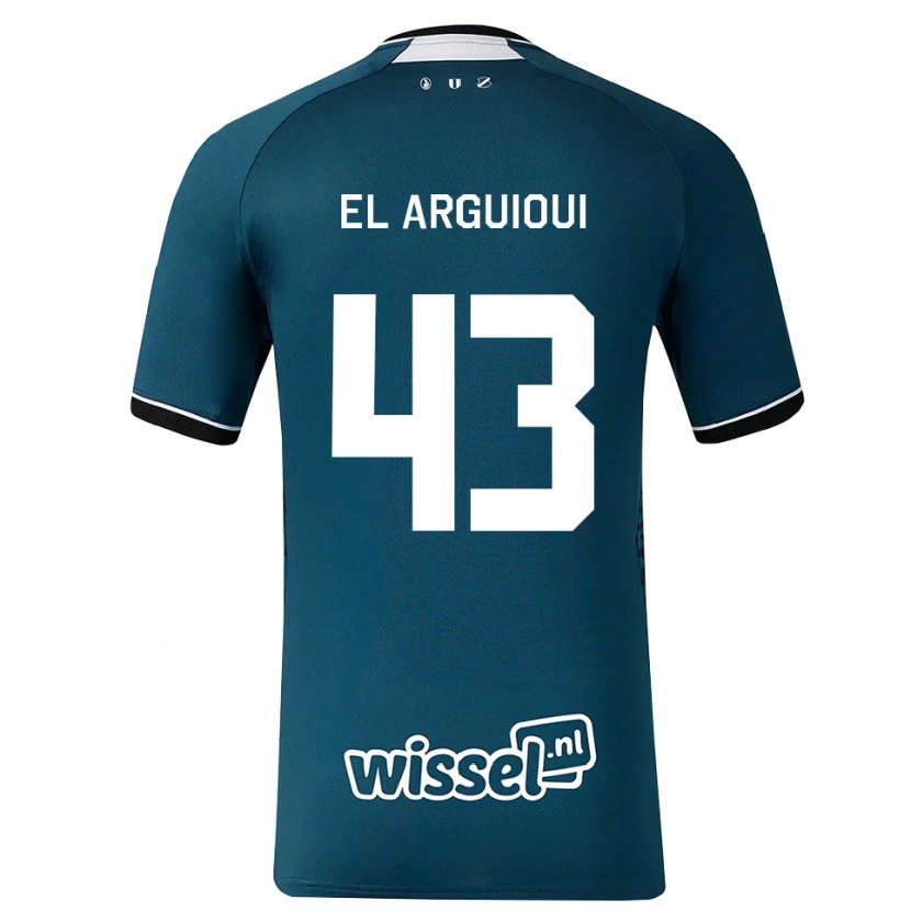 Danxen Niño Camiseta Rafik El Arguioui #43 Grisardodarkslategray Blanco 2ª Equipación 2026/27 La Camisa