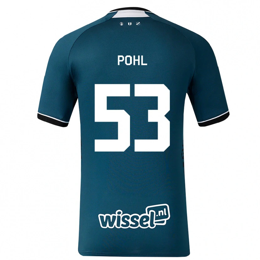 Danxen Niño Camiseta Ferdinand Pohl #53 Grisardodarkslategray Blanco 2ª Equipación 2026/27 La Camisa