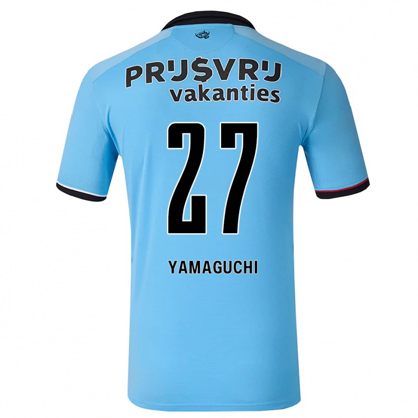 Danxen Niño Camiseta Keina Yamaguchi #27 Azulcieloprofundo Negro Rojo 2ª Equipación 2026/27 La Camisa