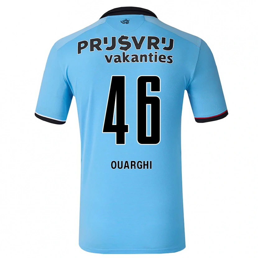 Danxen Niño Camiseta Ayoub Ouarghi #46 Azulcieloprofundo Negro Rojo 2ª Equipación 2026/27 La Camisa