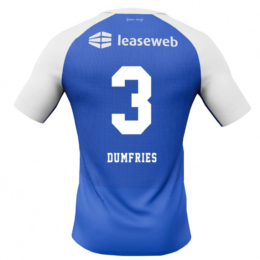 Danxen Niño Camiseta Keayon Dumfries #3 Azuldodger Rojo Blanco 2ª Equipación 2026/27 La Camisa