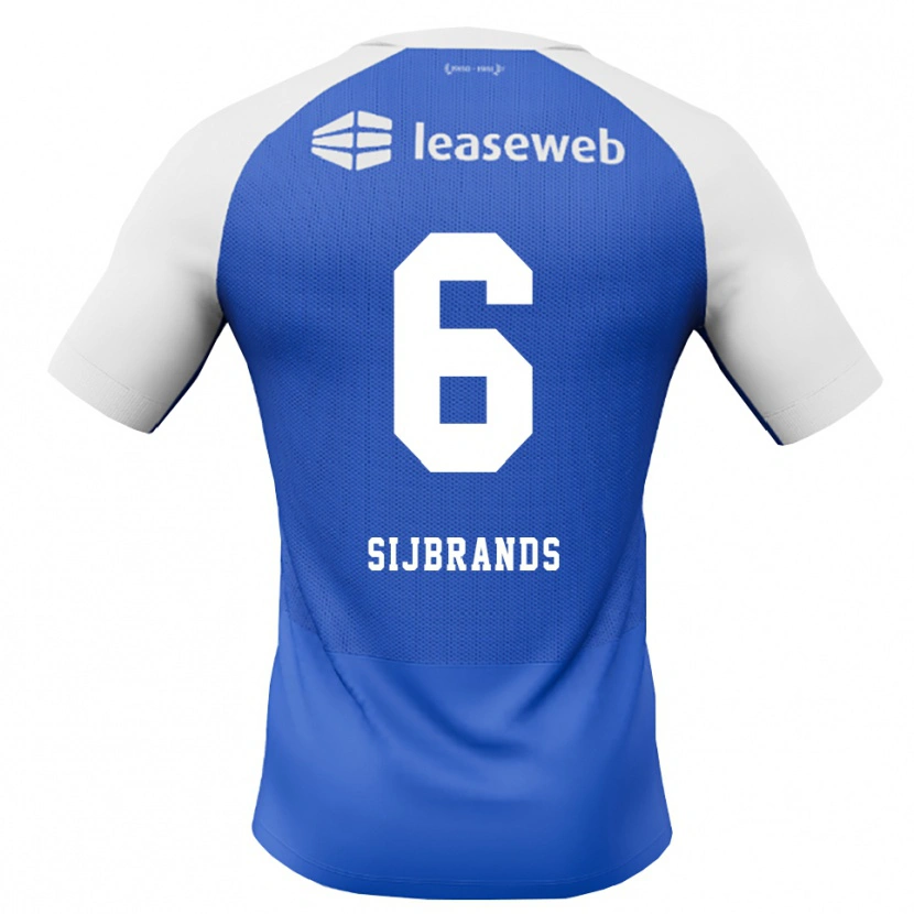 Danxen Niño Camiseta Julian Sijbrands #6 Azuldodger Rojo Blanco 2ª Equipación 2026/27 La Camisa
