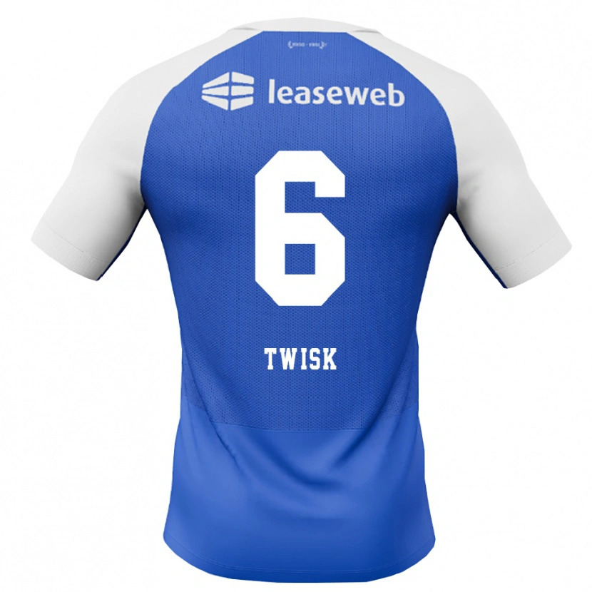 Danxen Niño Camiseta Nick Twisk #6 Azuldodger Rojo Blanco 2ª Equipación 2026/27 La Camisa