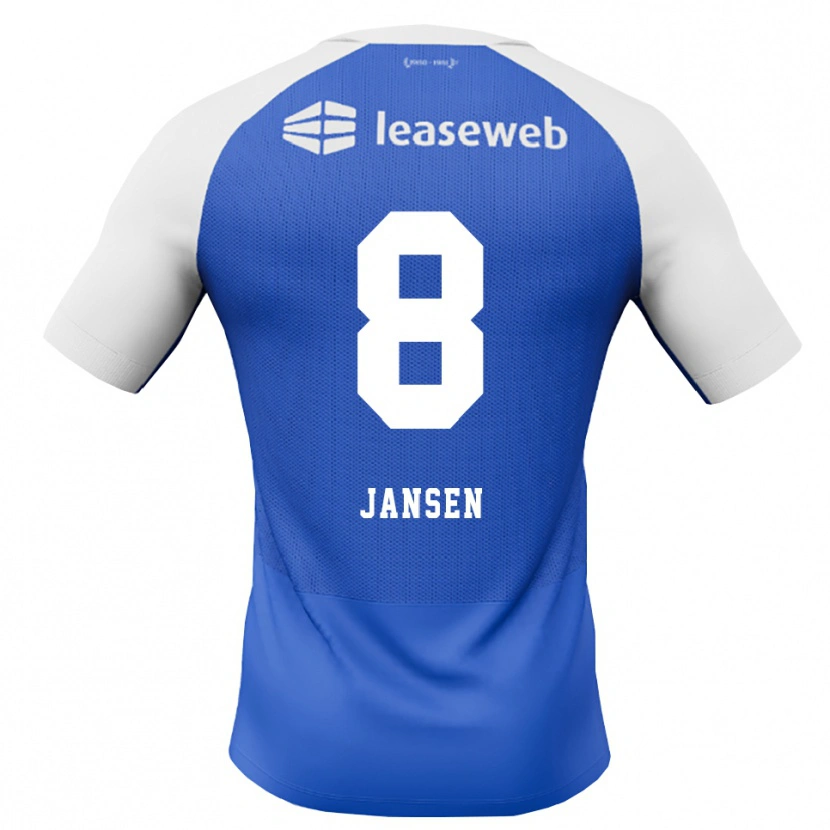 Danxen Niño Camiseta Jim Jansen #8 Azuldodger Rojo Blanco 2ª Equipación 2026/27 La Camisa