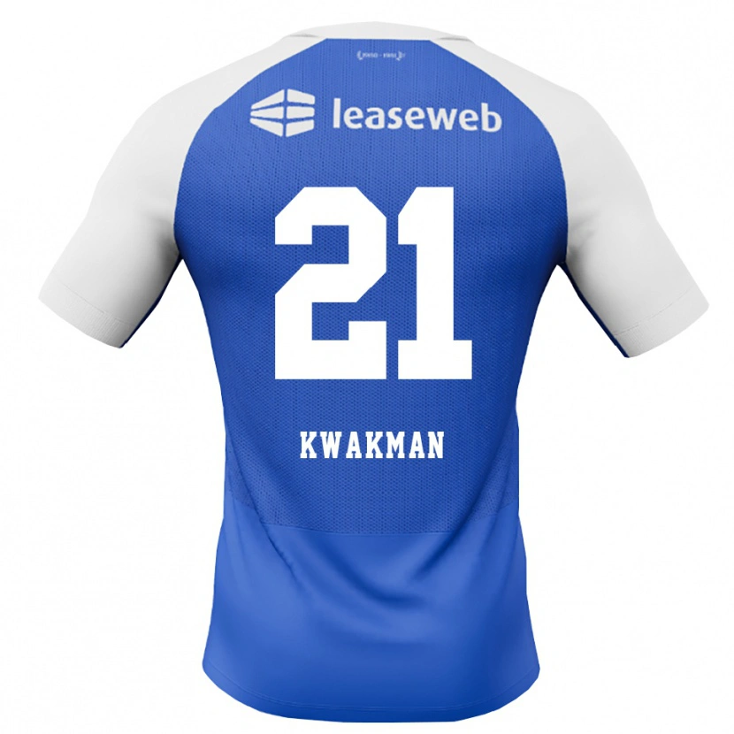 Danxen Niño Camiseta Dave Kwakman #21 Azuldodger Rojo Blanco 2ª Equipación 2026/27 La Camisa