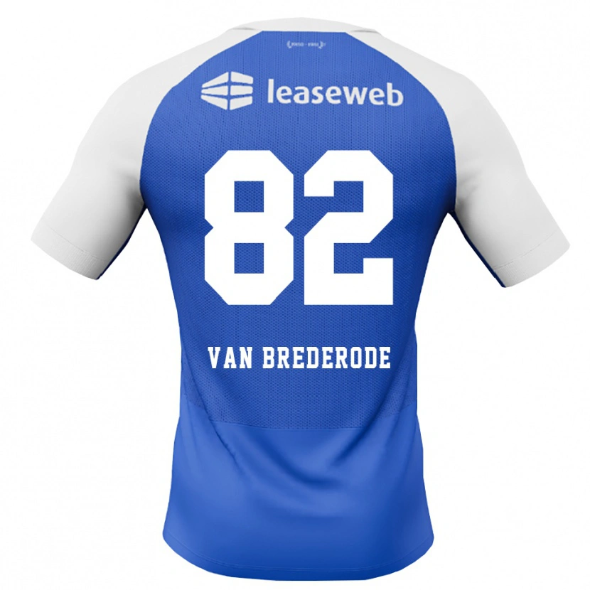 Danxen Niño Camiseta Myron Van Brederode #82 Azuldodger Rojo Blanco 2ª Equipación 2026/27 La Camisa
