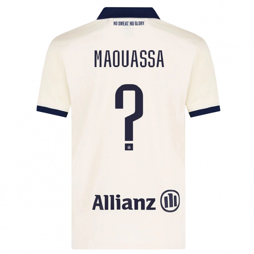 Danxen Niño Camiseta Faitout Maouassa #0 Beige Negro 2ª Equipación 2026/27 La Camisa