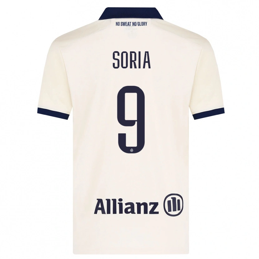 Danxen Niño Camiseta Matteo Soria #9 Beige Negro 2ª Equipación 2026/27 La Camisa