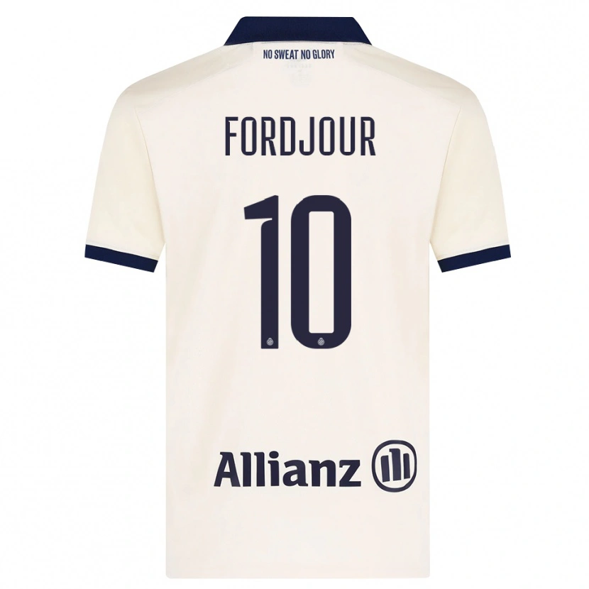 Danxen Niño Camiseta Richmond Fordjour #10 Beige Negro 2ª Equipación 2026/27 La Camisa