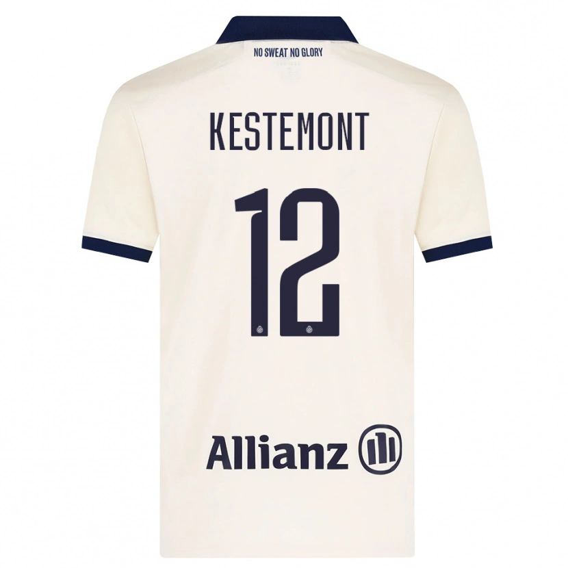 Danxen Niño Camiseta Thibeau Kestemont #12 Beige Negro 2ª Equipación 2026/27 La Camisa
