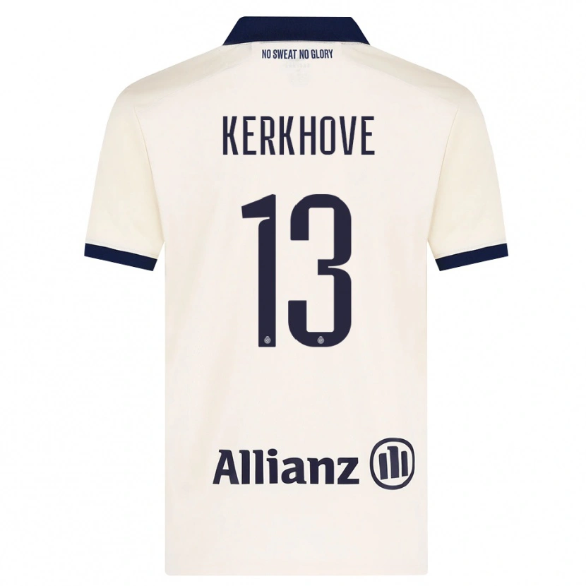 Danxen Niño Camiseta Angel Kerkhove #13 Beige Negro 2ª Equipación 2026/27 La Camisa