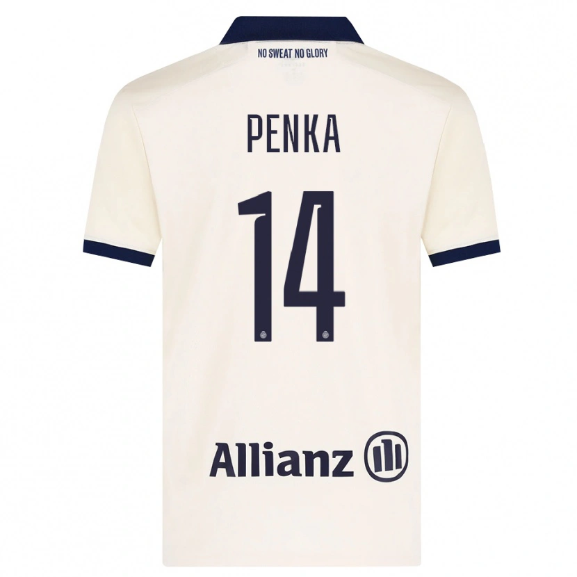 Danxen Niño Camiseta Godfried Penka #14 Beige Negro 2ª Equipación 2026/27 La Camisa
