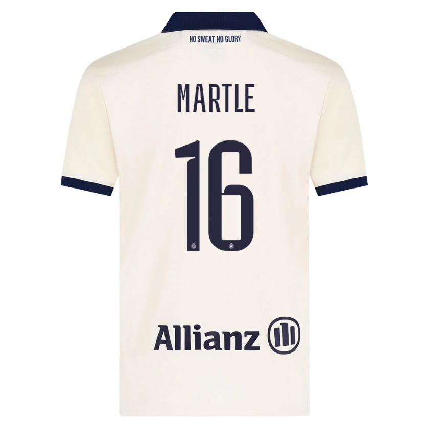 Danxen Niño Camiseta Margaux Martlé #16 Beige Negro 2ª Equipación 2026/27 La Camisa