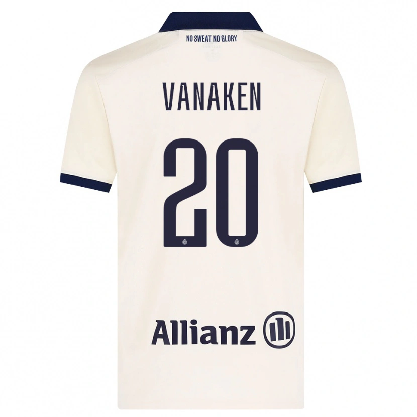 Danxen Niño Camiseta Hans Vanaken #20 Beige Negro 2ª Equipación 2026/27 La Camisa