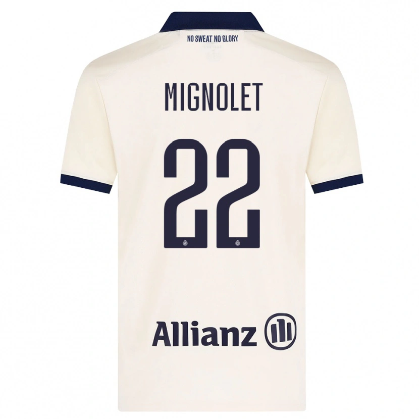 Danxen Niño Camiseta Simon Mignolet #22 Beige Negro 2ª Equipación 2026/27 La Camisa