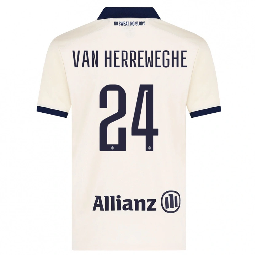 Danxen Niño Camiseta Febe Van Herreweghe #24 Beige Negro 2ª Equipación 2026/27 La Camisa