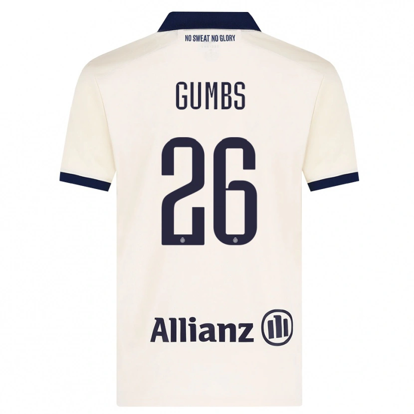 Danxen Niño Camiseta Aisse Gumbs #26 Beige Negro 2ª Equipación 2026/27 La Camisa