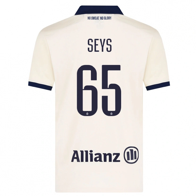 Danxen Niño Camiseta Joaquin Seys #65 Beige Negro 2ª Equipación 2026/27 La Camisa