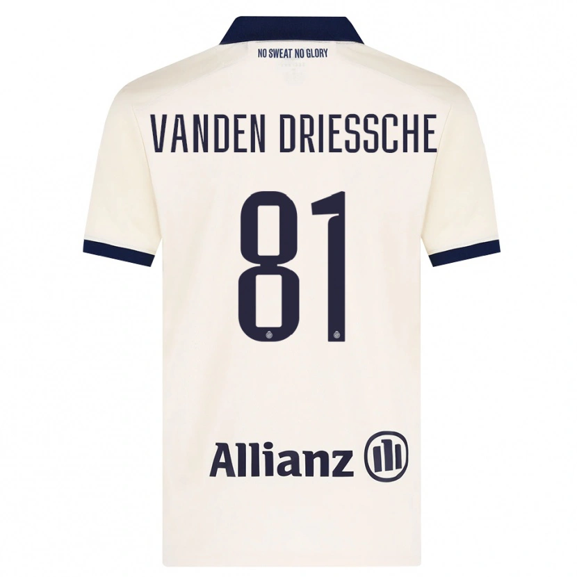 Danxen Niño Camiseta Argus Vanden Driessche #81 Beige Negro 2ª Equipación 2026/27 La Camisa