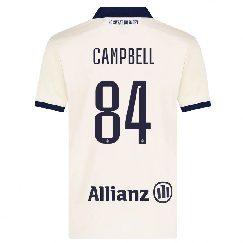Danxen Niño Camiseta Shandre Campbell #84 Beige Negro 2ª Equipación 2026/27 La Camisa