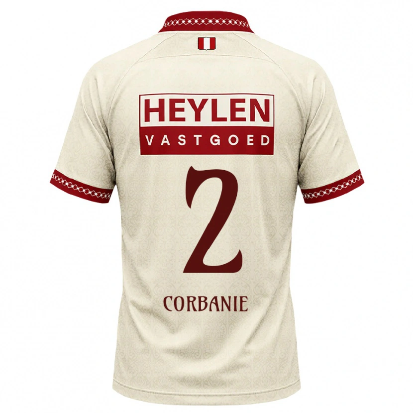 Danxen Niño Camiseta Kobe Corbanie #2 Beige Rojo 2ª Equipación 2026/27 La Camisa
