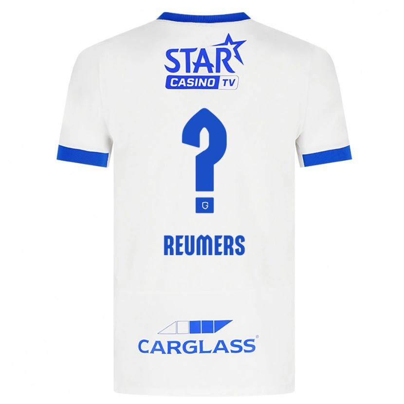 Danxen Niño Camiseta Alexander Reumers #0 Blanco Azul 2ª Equipación 2026/27 La Camisa