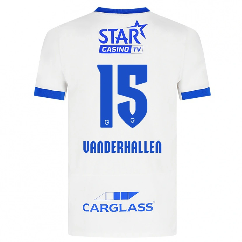 Danxen Niño Camiseta Yari Vanderhallen #15 Blanco Azul 2ª Equipación 2026/27 La Camisa