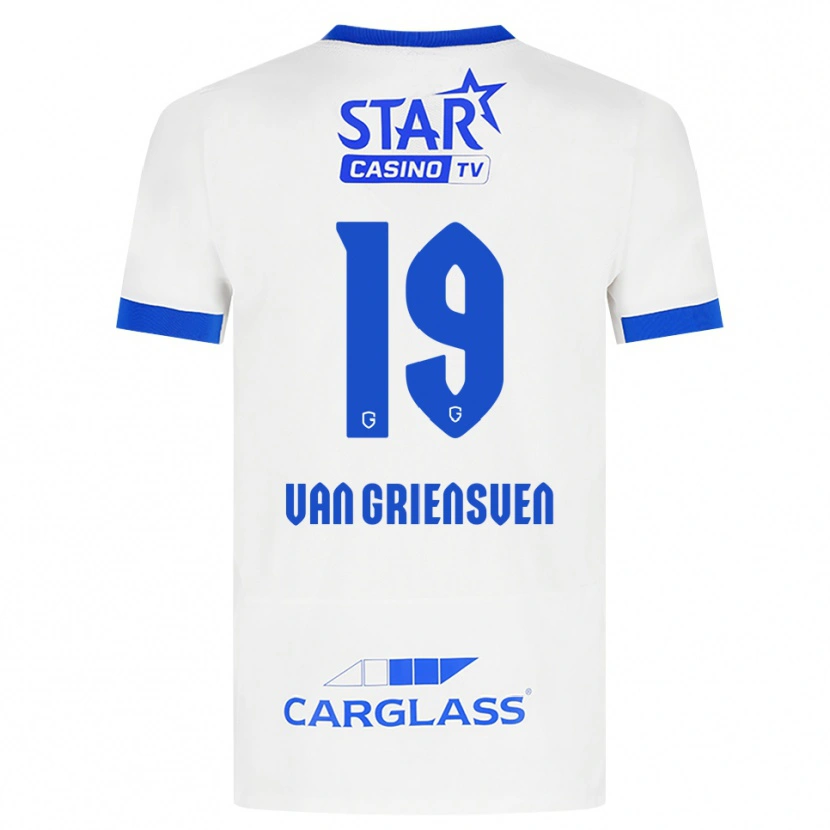 Danxen Niño Camiseta Evy Van Griensven #19 Blanco Azul 2ª Equipación 2026/27 La Camisa