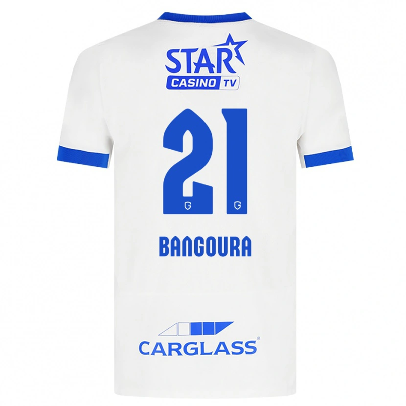 Danxen Niño Camiseta Ibrahima Sory Bangoura #21 Blanco Azul 2ª Equipación 2026/27 La Camisa