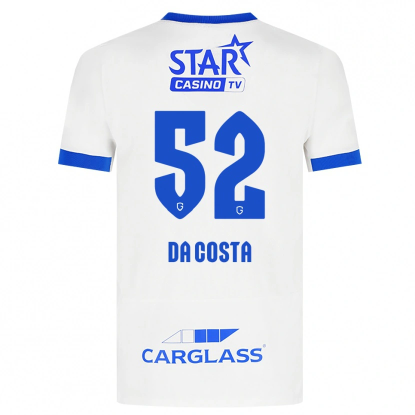 Danxen Niño Camiseta Wilson Da Costa #52 Blanco Azul 2ª Equipación 2026/27 La Camisa