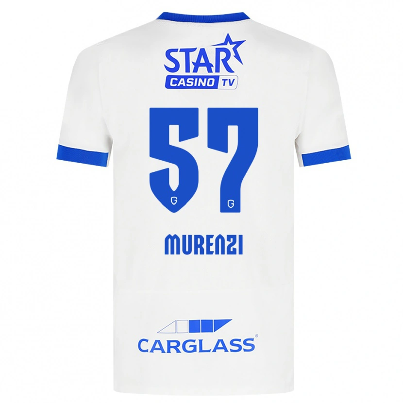 Danxen Niño Camiseta Aaron Murenzi #57 Blanco Azul 2ª Equipación 2026/27 La Camisa