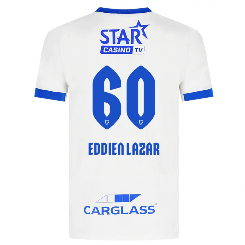 Danxen Niño Camiseta Saif Eddien Lazar #60 Blanco Azul 2ª Equipación 2026/27 La Camisa