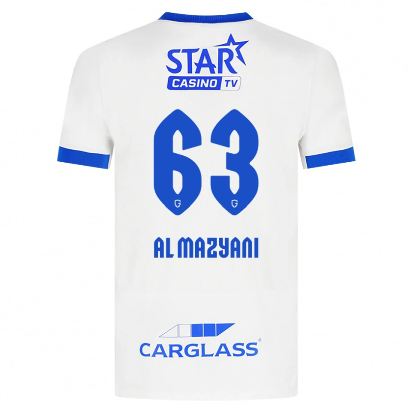 Danxen Niño Camiseta Faissal Al Mazyani #63 Blanco Azul 2ª Equipación 2026/27 La Camisa