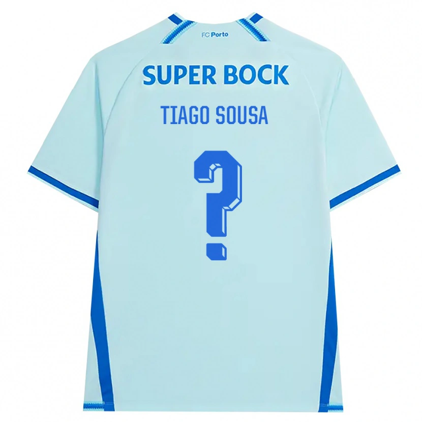Danxen Niño Camiseta Tiago Sousa #0 Cianclaro Azul Equipación Tercera 2026/27 La Camisa