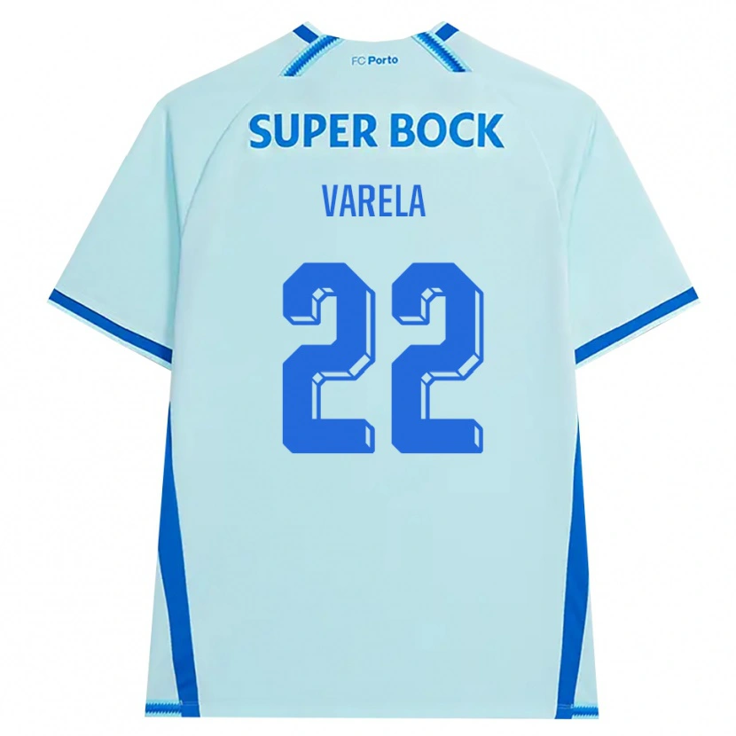 Danxen Niño Camiseta Alan Varela #22 Cianclaro Azul Equipación Tercera 2026/27 La Camisa