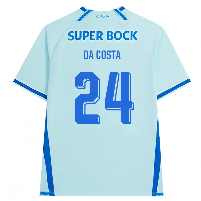Danxen Niño Camiseta Seif Da Costa #24 Cianclaro Azul Equipación Tercera 2026/27 La Camisa