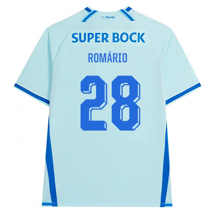 Danxen Niño Camiseta Romario Baro #28 Cianclaro Azul Equipación Tercera 2026/27 La Camisa