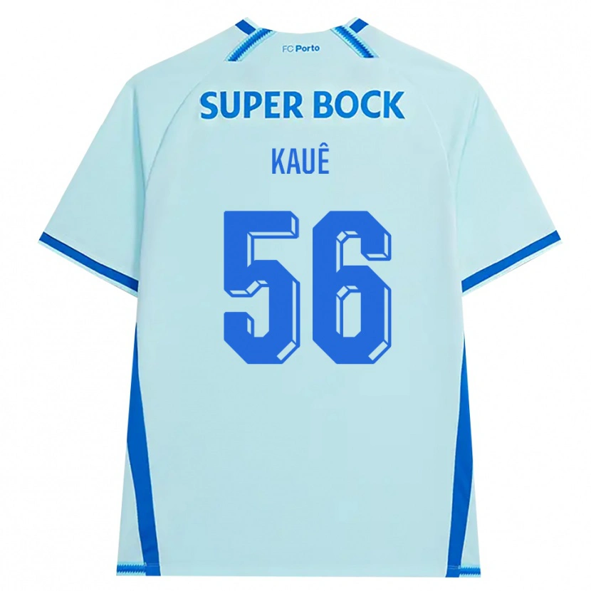 Danxen Niño Camiseta Kauê Rodrigues Pessanha #56 Cianclaro Azul Equipación Tercera 2026/27 La Camisa