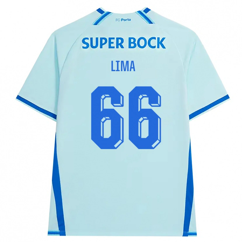 Danxen Niño Camiseta Bernardo Lima #66 Cianclaro Azul Equipación Tercera 2026/27 La Camisa