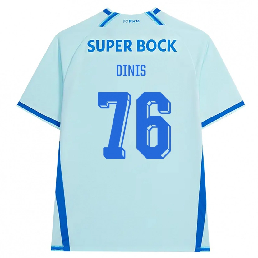 Danxen Niño Camiseta Dinis Andrade Rodrigues #76 Cianclaro Azul Equipación Tercera 2026/27 La Camisa