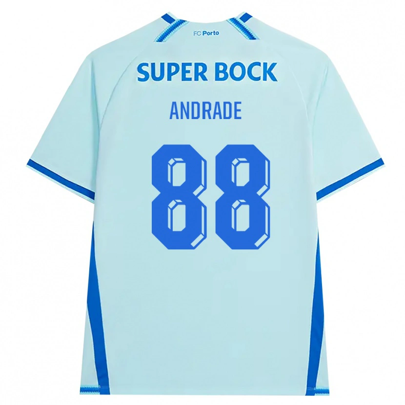Danxen Niño Camiseta Domingos Andrade #88 Cianclaro Azul Equipación Tercera 2026/27 La Camisa