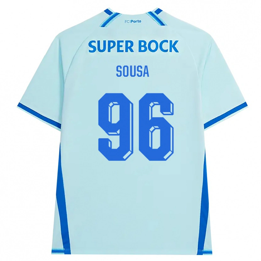 Danxen Niño Camiseta Filipe Sousa #96 Cianclaro Azul Equipación Tercera 2026/27 La Camisa