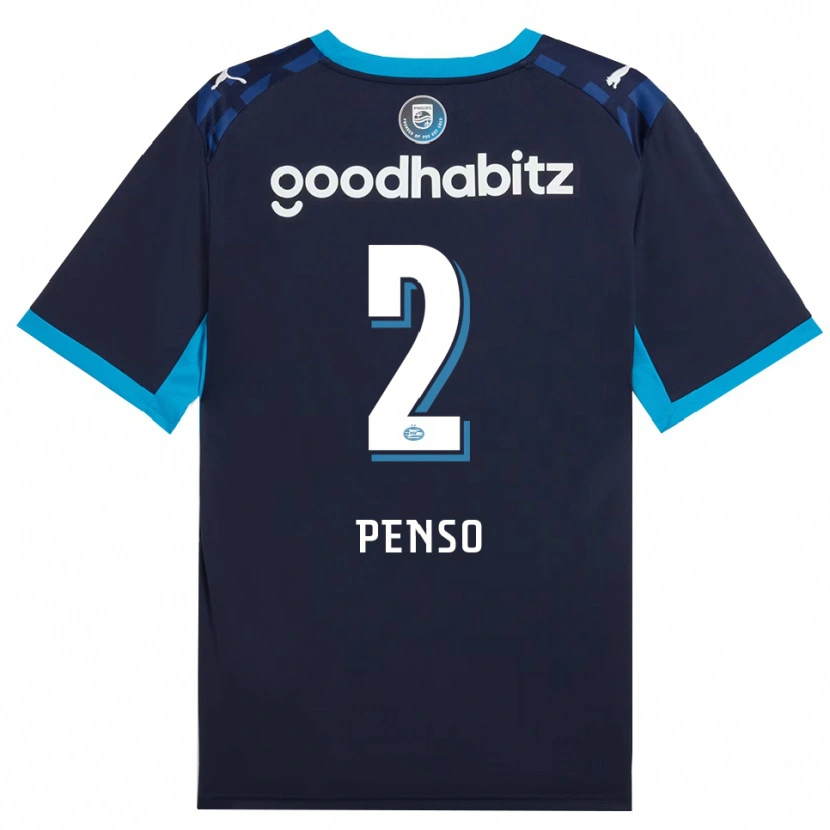 Danxen Niño Camiseta Kyano Penso #2 Azuldodger Azulreal Equipación Tercera 2026/27 La Camisa