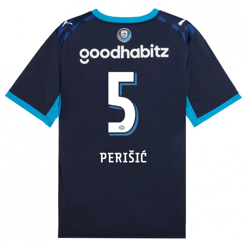 Danxen Niño Camiseta Ivan Perišić #5 Azuldodger Azulreal Equipación Tercera 2026/27 La Camisa