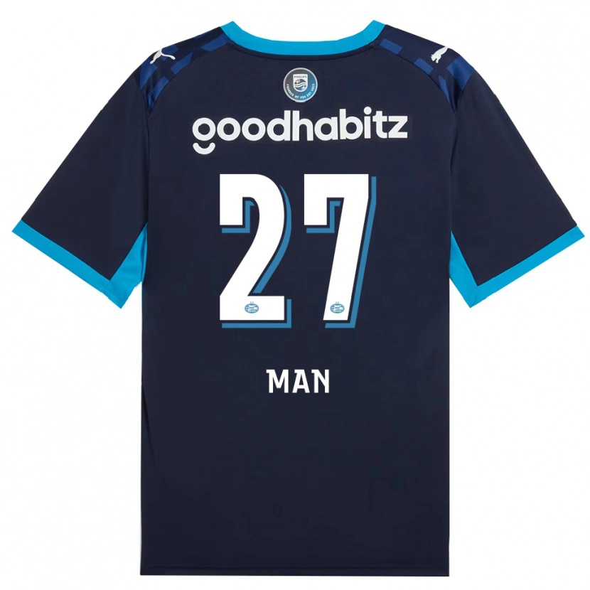 Danxen Niño Camiseta Dennis Man #27 Azuldodger Azulreal Equipación Tercera 2026/27 La Camisa