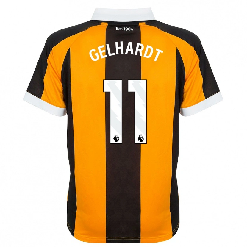 Danxen Niño Camiseta Joe Gelhardt #11 Naranja Negro Blanco 1ª Equipación 2026/27 La Camisa