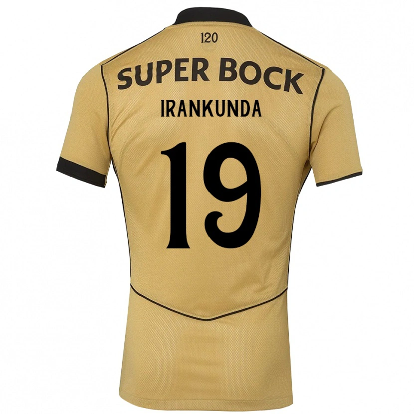 Danxen Niño Camiseta Nestory Irankunda #19 Goldenrod Negro 2ª Equipación 2026/27 La Camisa