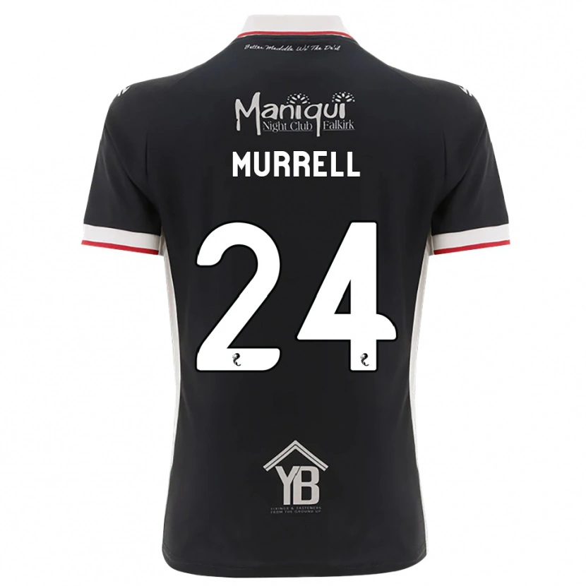 Danxen Hombre Camiseta Jacob Murrell #24 Negro Blanco Rojo 1ª Equipación 2026/27 La Camisa