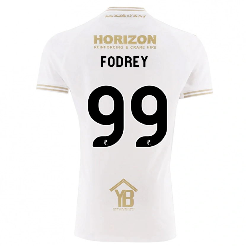 Danxen Hombre Camiseta Cj Fodrey #99 Trigo Blanco 2ª Equipación 2026/27 La Camisa